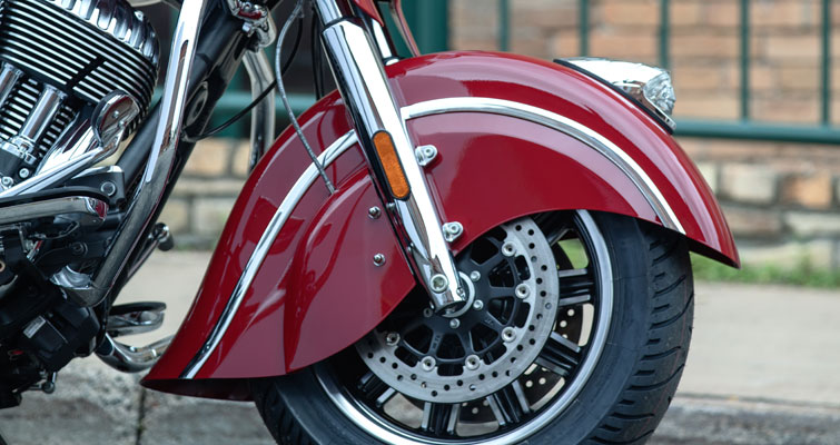 Valanced Front Fender with 16" Wheel