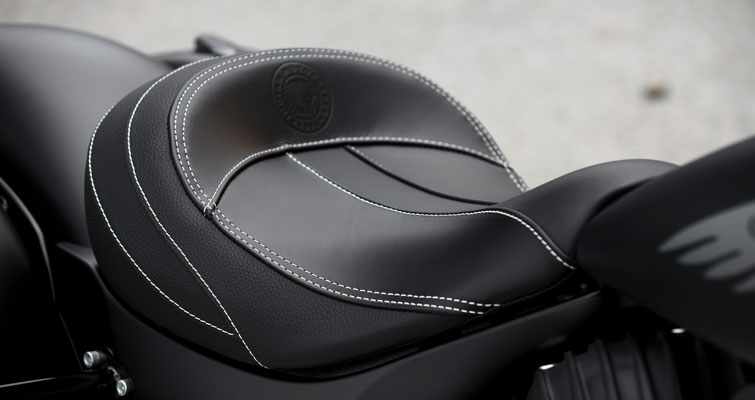 Black Leather Solo Saddle